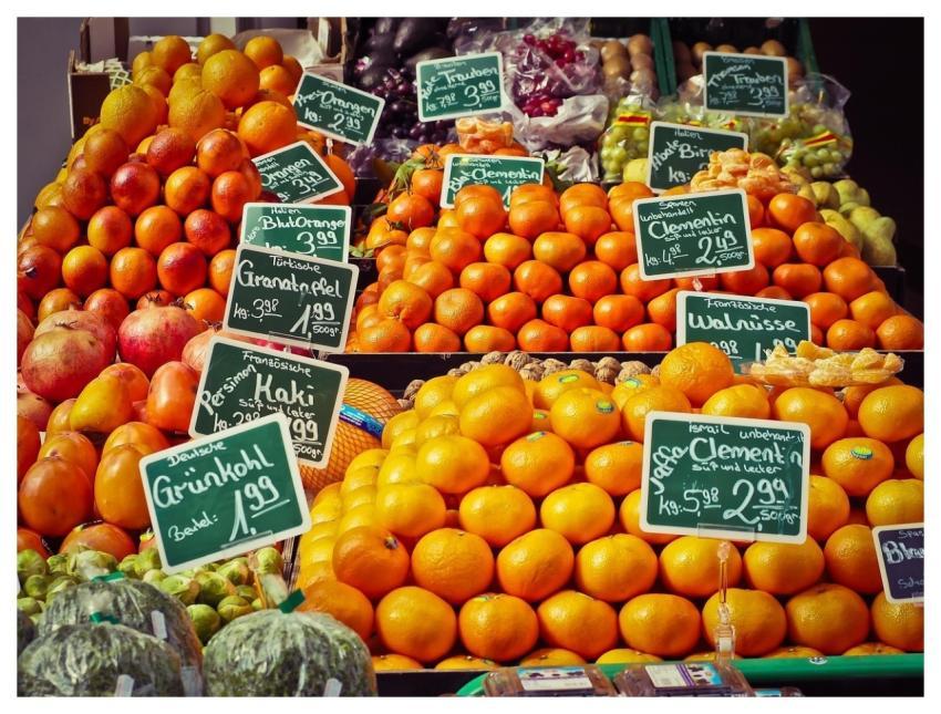 Fruit Stand Fruits Produce Harvest