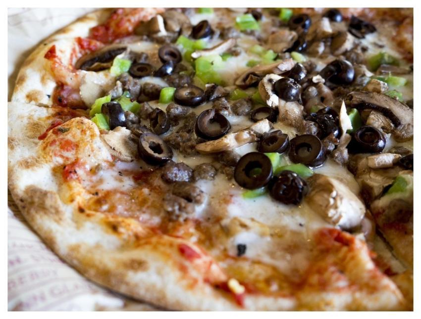 Cheese Pizza Olives Mushrooms