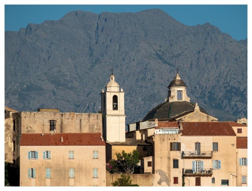 Mountains Calvi Corsica Historic Center