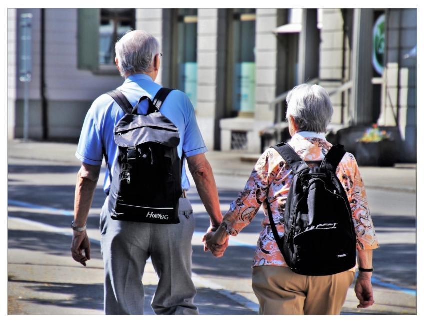 Senior Elderly People Couple