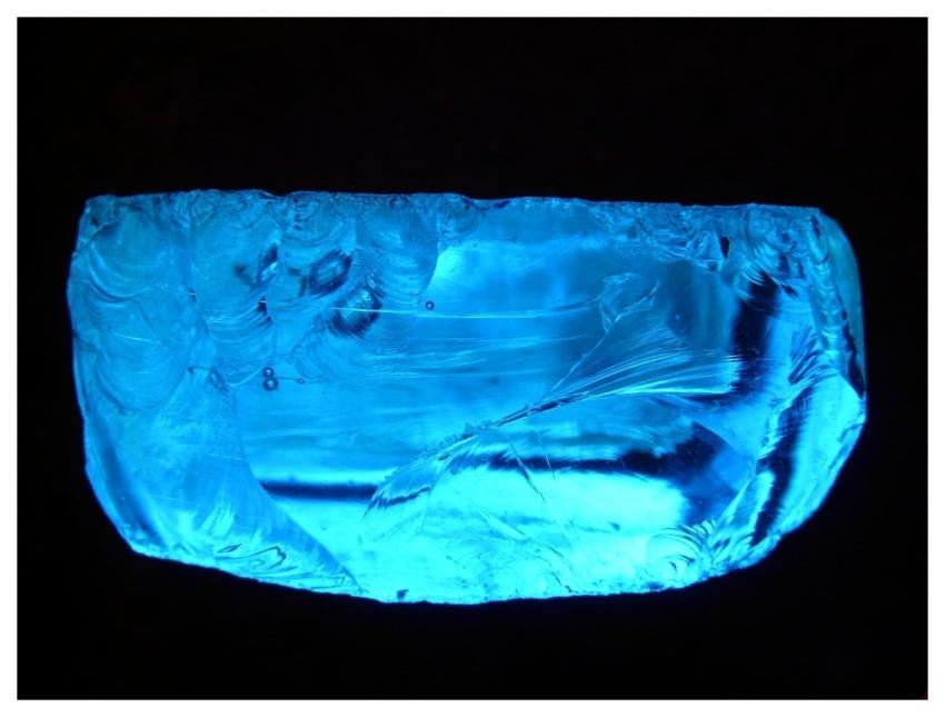 Slag Glass Blue Slag Glass Rock Blue Slag Glass