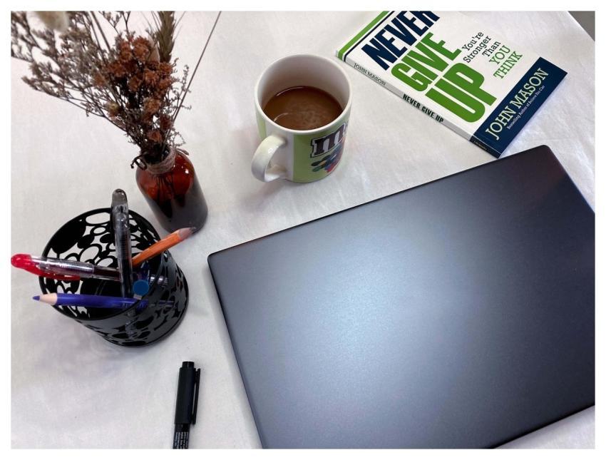 Laptop Books Reading Library