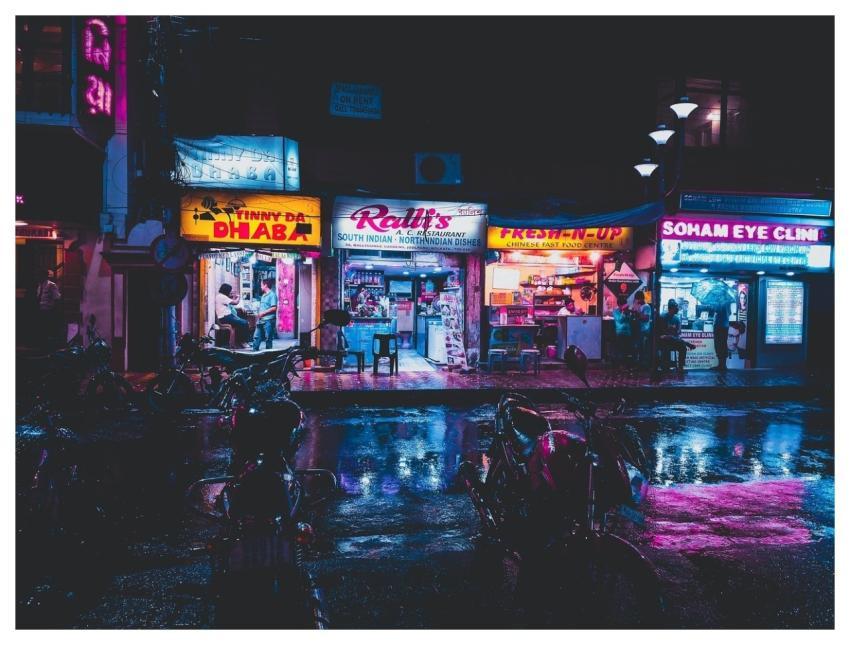 Shop City Night Neon