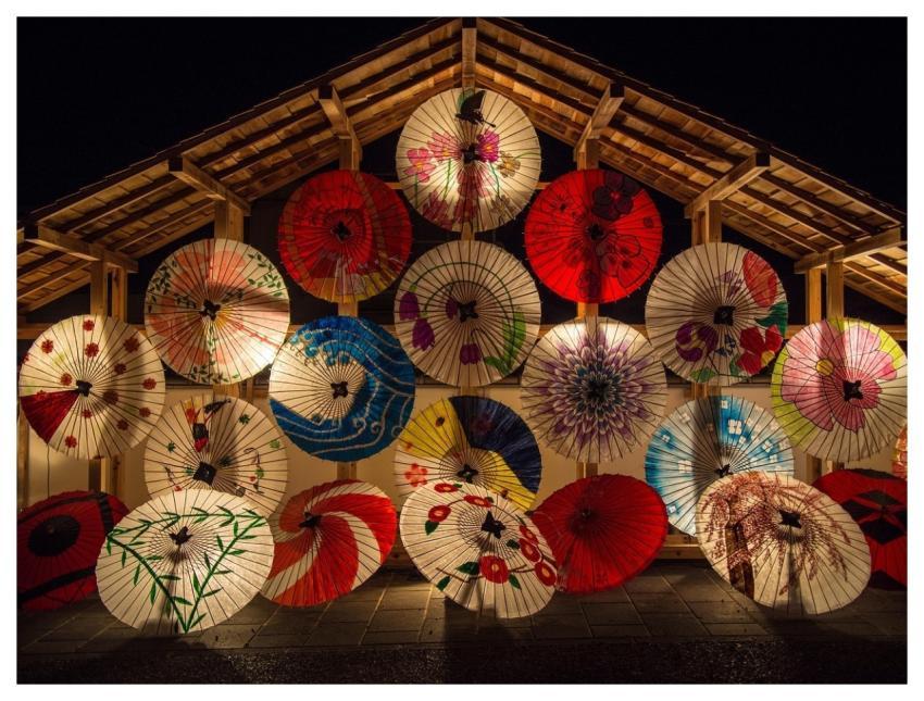 Japanese Umbrellas Parasols Illuminated Umbrellas