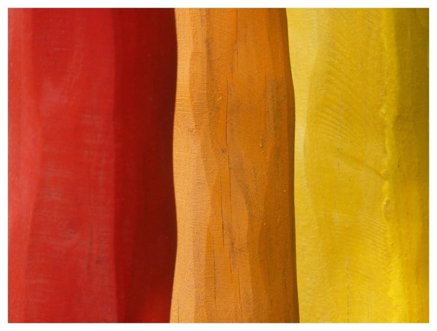 Wood Colorful Red Beautiful Wallpaper