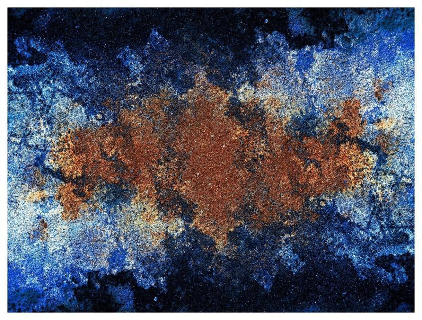 Texture Blue Plaster Kaleidoscope