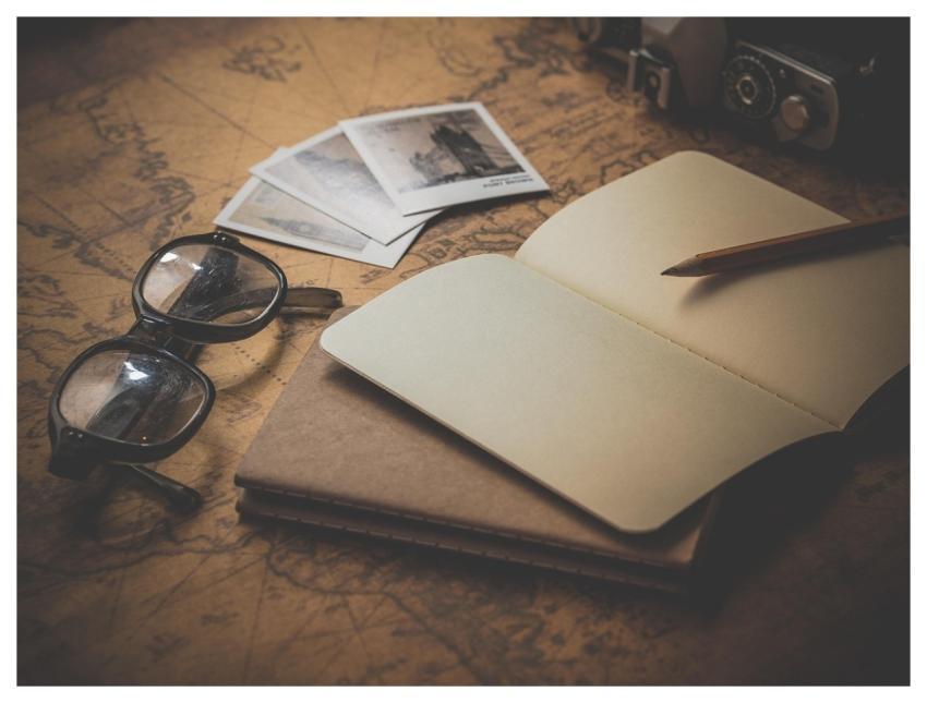 Notepad Glasses Travel Planning