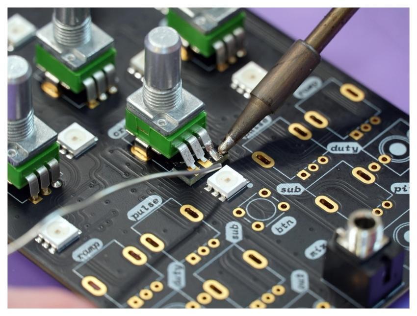 Soldering Electronics Circuit Chip