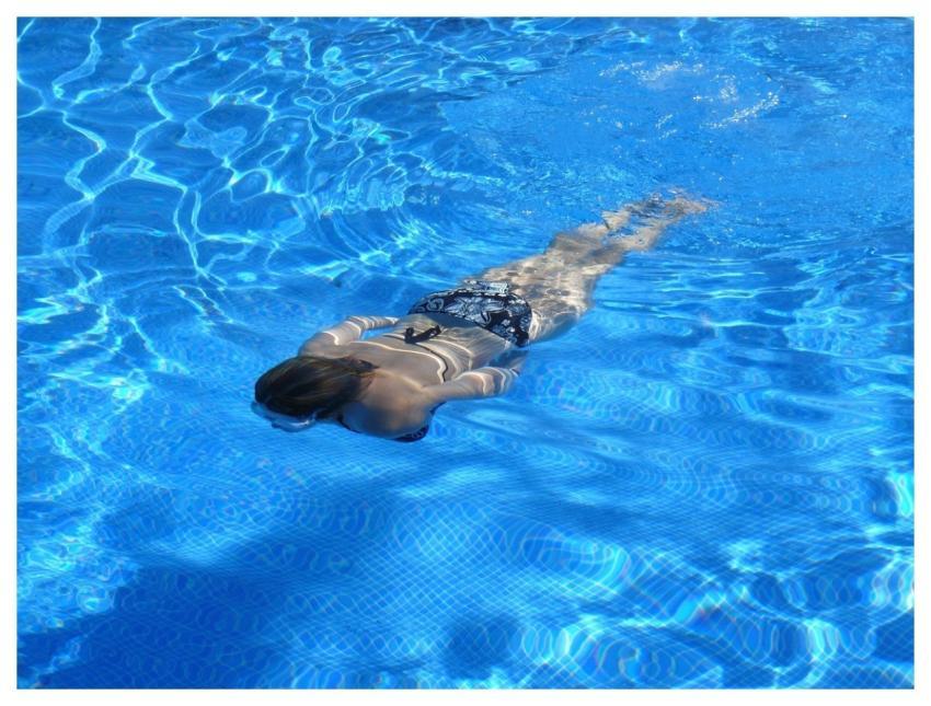 Woman Swim Pool Swimming