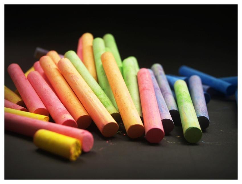 Chalks Colorful Multicolored Drawing
