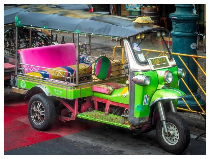 Tuktuk Traffic To Travel Multicoloured