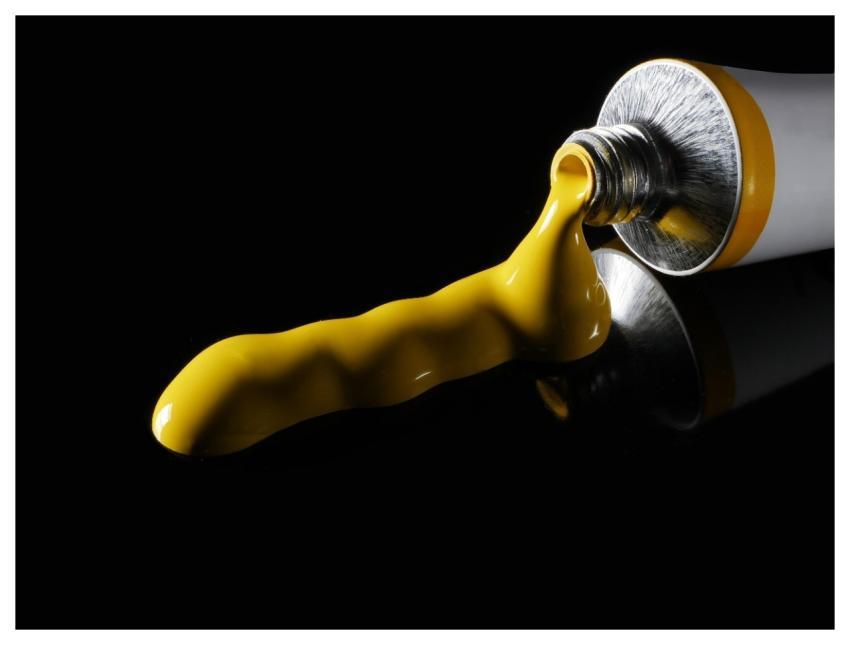 Yellow Tube Paint Art