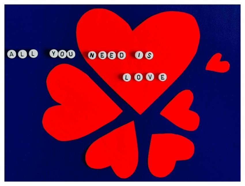 Love Hearts Red I Love You