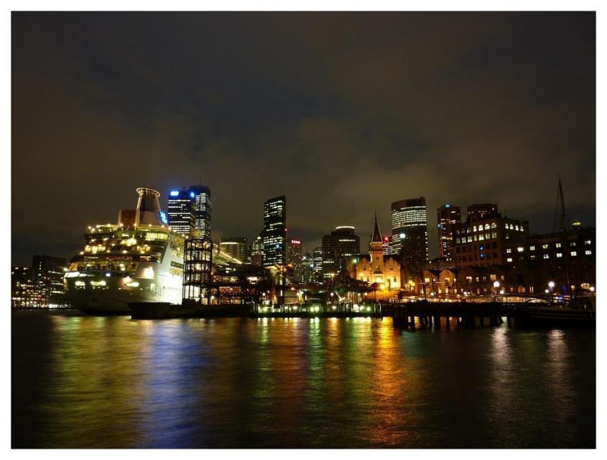 Sydney Port Australia Night