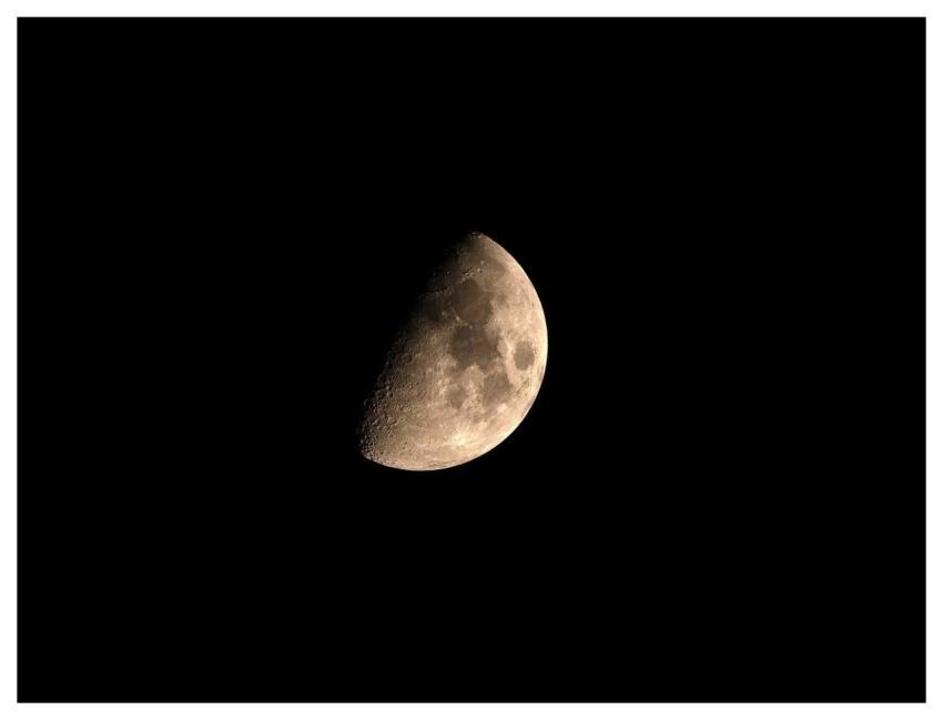 Half Moon Moon Night Sky