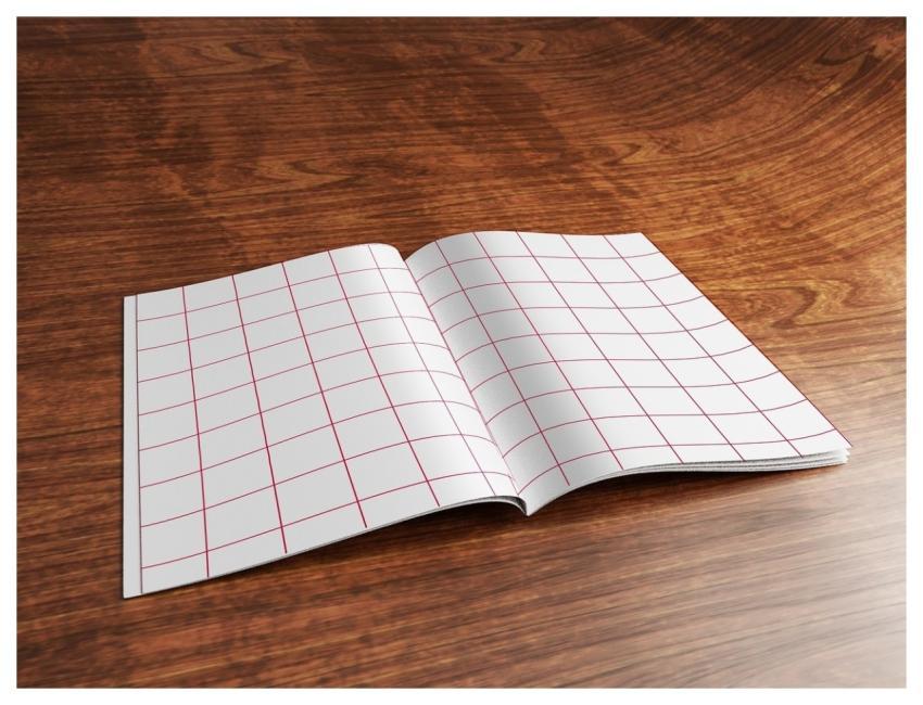 Page Paper Education Mockup Magazine