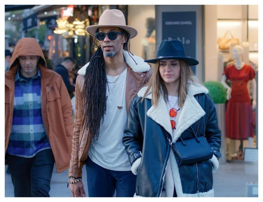 People Couple Casual Walking