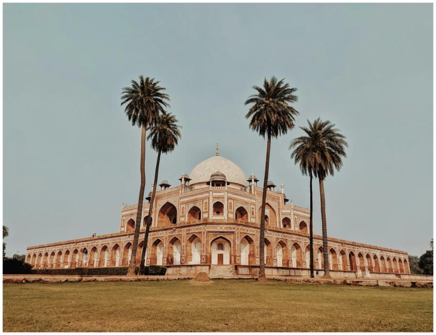Captured view of Humayun's Tomb in New Delhi, fram