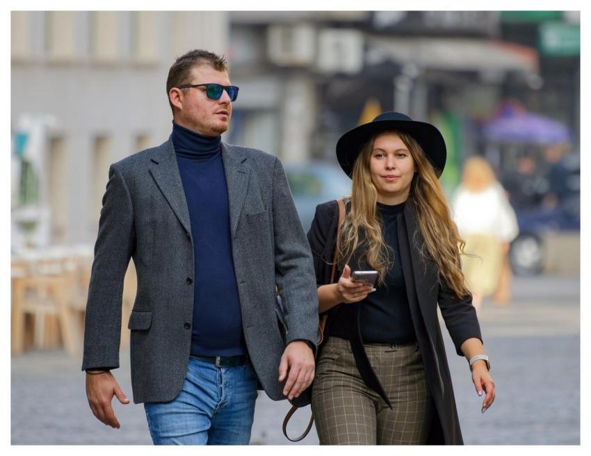 Couple Woman Man Casual