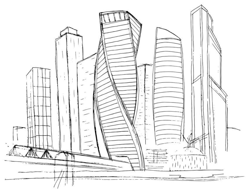 Moscow City Moscow Russia Skyscrapers