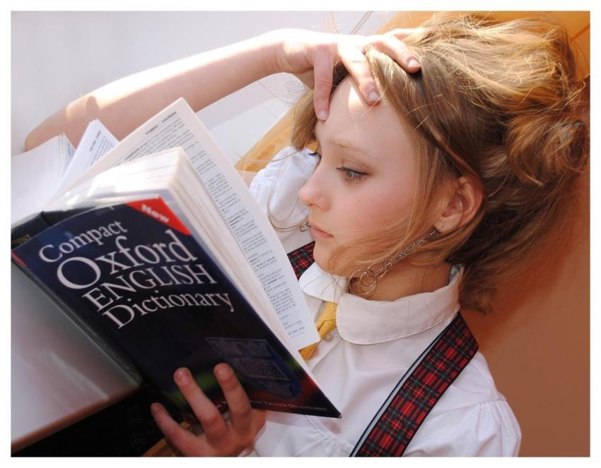 Girl English Dictionary Read