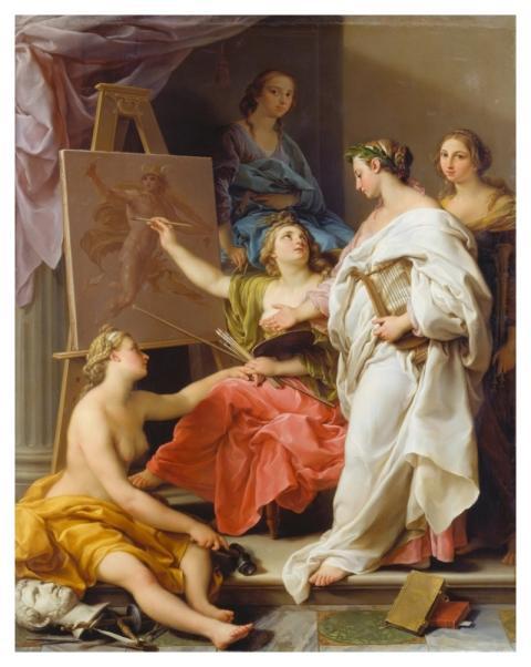 Allegory Arts, 1740 pompeo girolamo