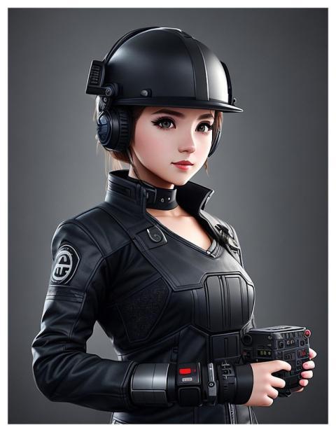 Woman Military Science Fiction Armor