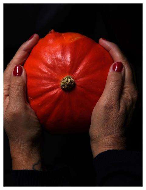 Pumpkin Fall Hands Harvest