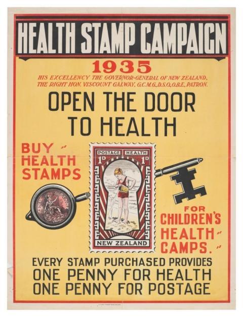 Poster, 'Health Stamp Campaign' (1935)