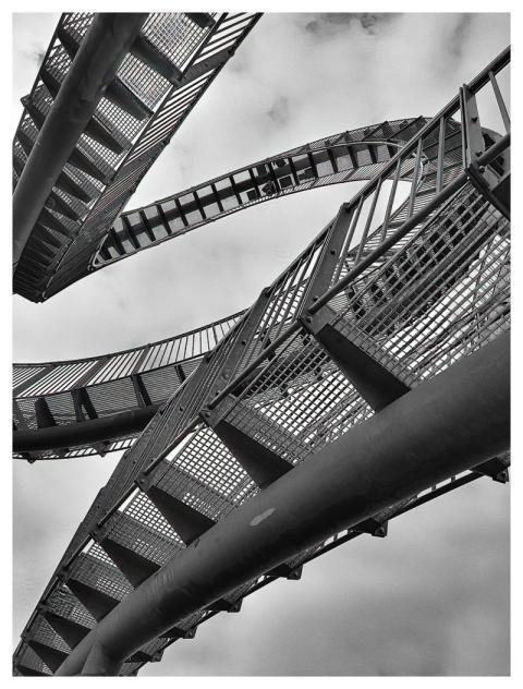 Ruhr Area Industry Architecture Black And White