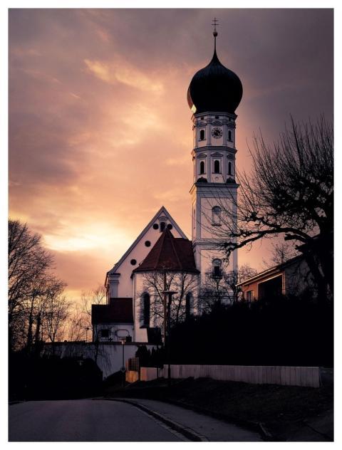 Church Church Tower Dusk Bell Tower
