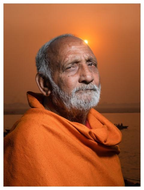 Sadhu Sunset India Spiritual