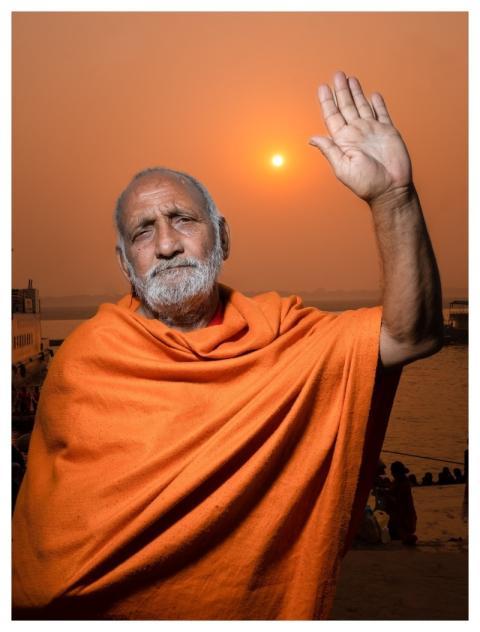 Sadhu Sunset India Spiritual