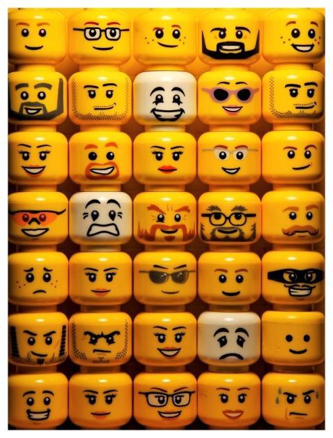 Mobile Wallpaper Lego Faces Emoji