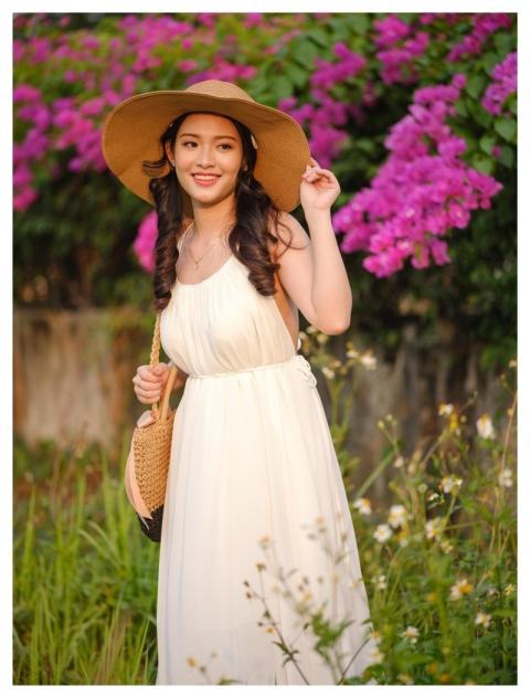 Woman Outdoors Smile Young