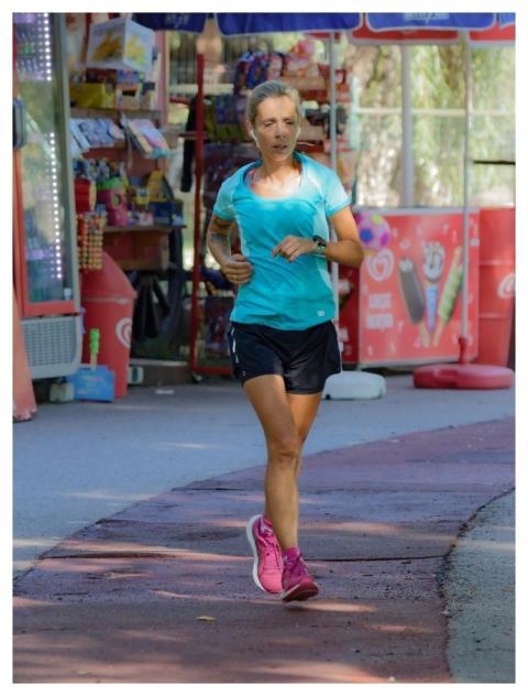 Woman Jogging Running Park