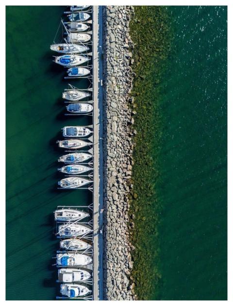 Ai Generated River Boats Port