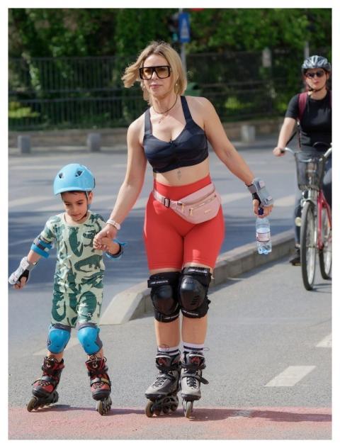 Woman Mother Rollers Child