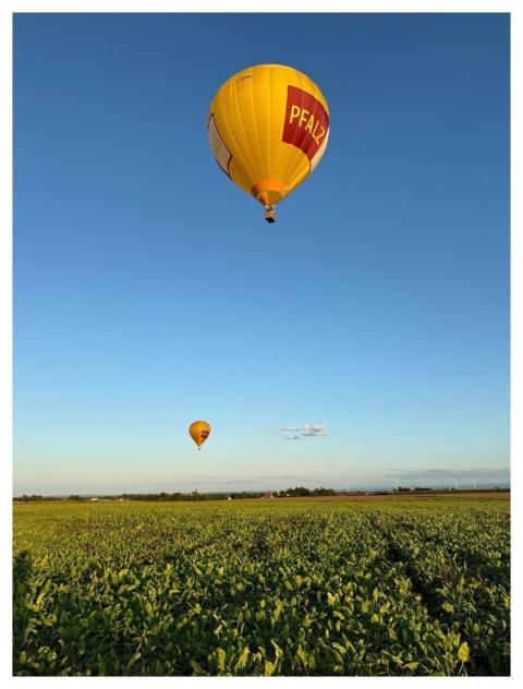 Hot Air Balloon Field Hot Air Balloon Ride Summer