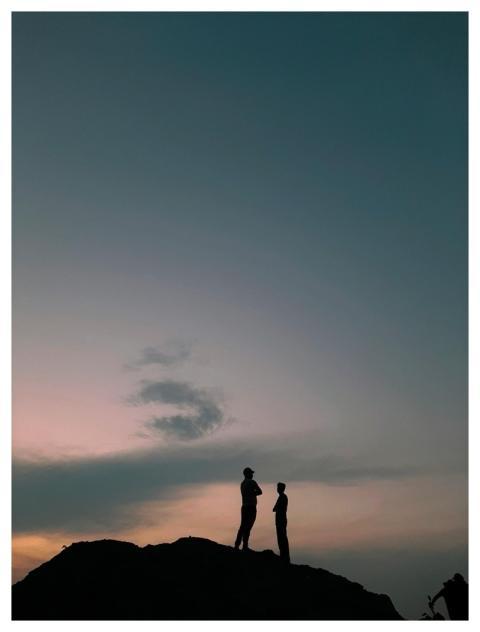People Peak Silhouettes Landscape