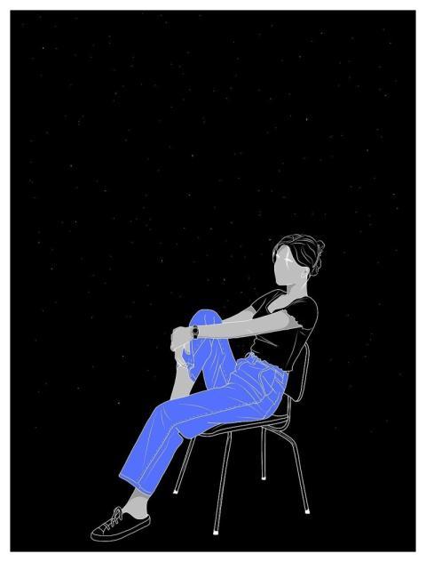 Woman Girl Portrait Sitting