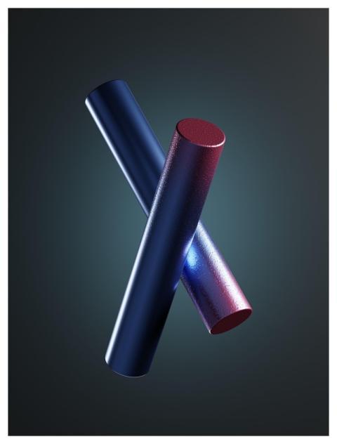 Shapes Cilinders Sticks Abstract Design