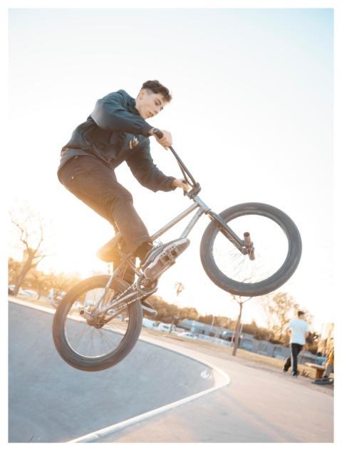 Cyclist Bike Athlete Jumps