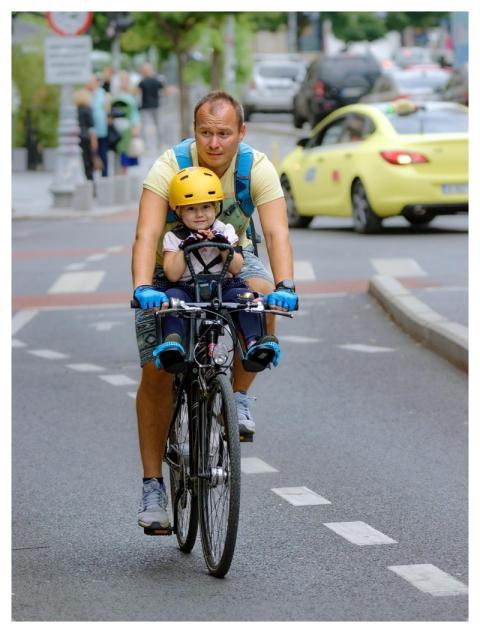 Man Father Bicycle Cyclist