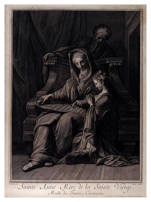Saint Anne educates Mary Joachim