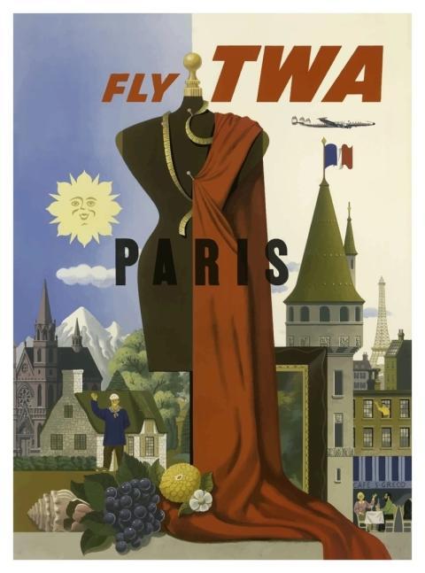 Vintage Travel Poster Paris