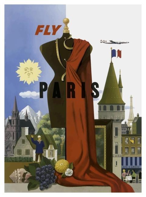 Vintage Travel Poster Paris (2015)