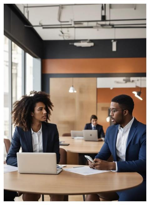 Ai Generated Interview Office Podcast