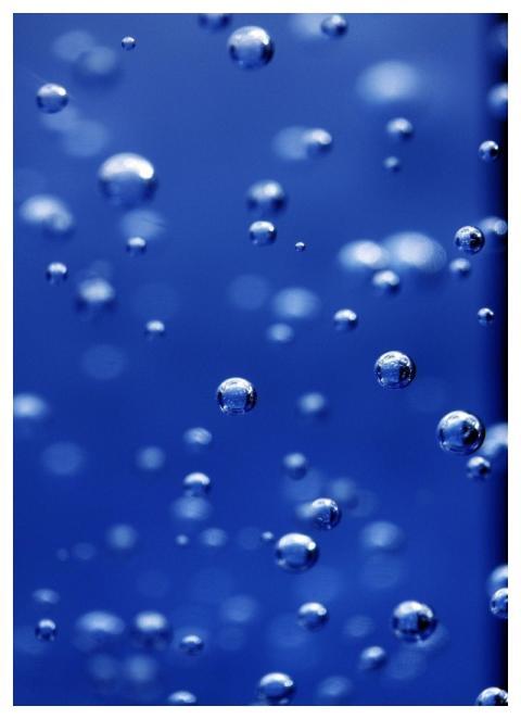 Bubbles Abstract Blue Science