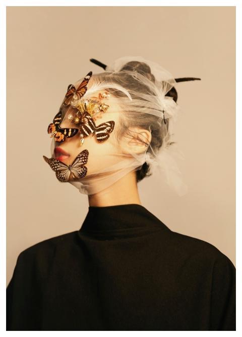 Woman Butterflies Fashion People